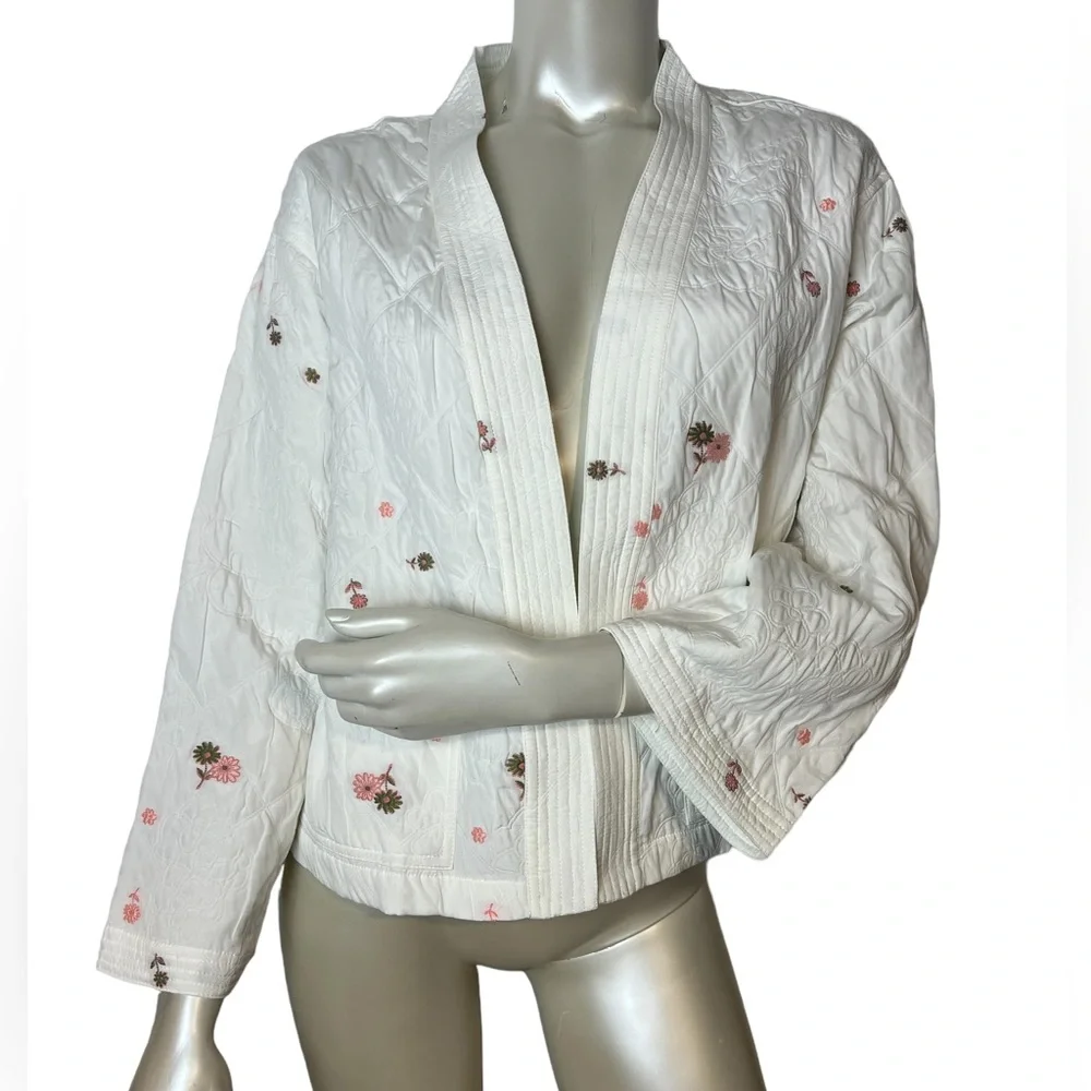 Current Air brand White Embroidered Open jacket - Picture 13 of 14